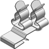 Double clip for busbar Type DCS / DCSZ