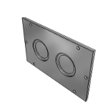 Cable entry plate KDP metal cablequick® Type 120/2
